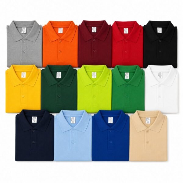 Honeycom Matty Polo Neck T-Shirt (180–190 GSM)