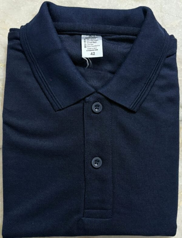 WhatsApp Image 2026-07-18 at 9.54.45 PM (1) Honeycom Matty Polo Neck T-Shirt (180–190 GSM)
